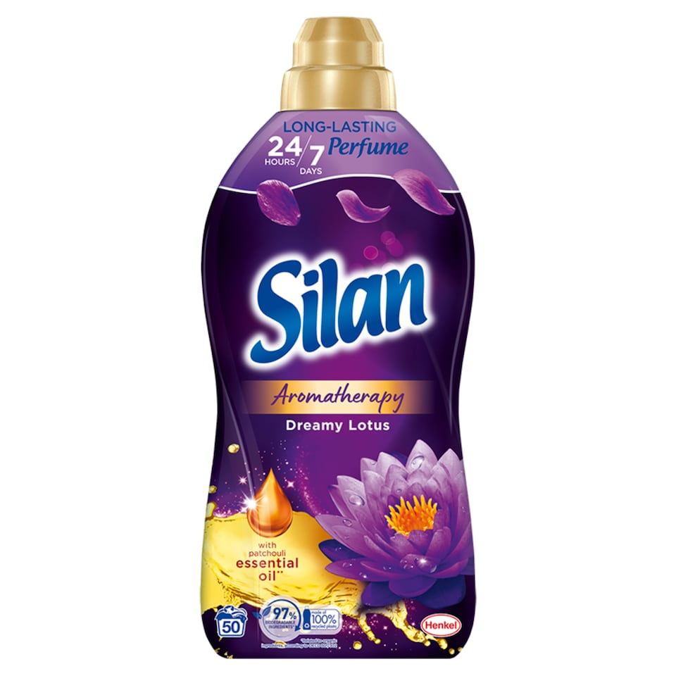 image 1 of Silan Aromatherapy Dreamy Lotus Fabric Softener 50 Washes 1100ml