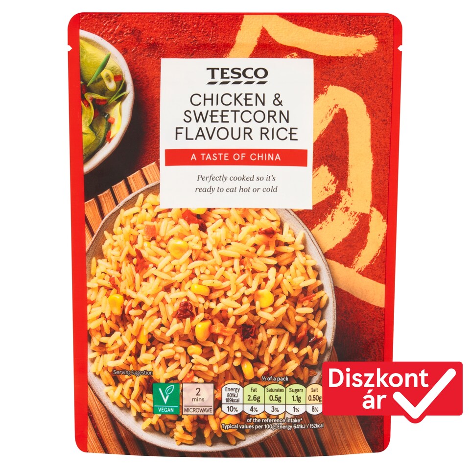 Tesco Chicken & Sweetcorn Flavour Rice 250 g