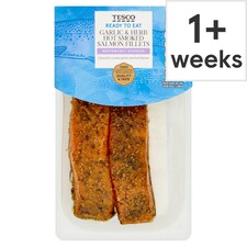 Tesco Garlic & Herb Hot Smoked Salmon Fillets 180g
