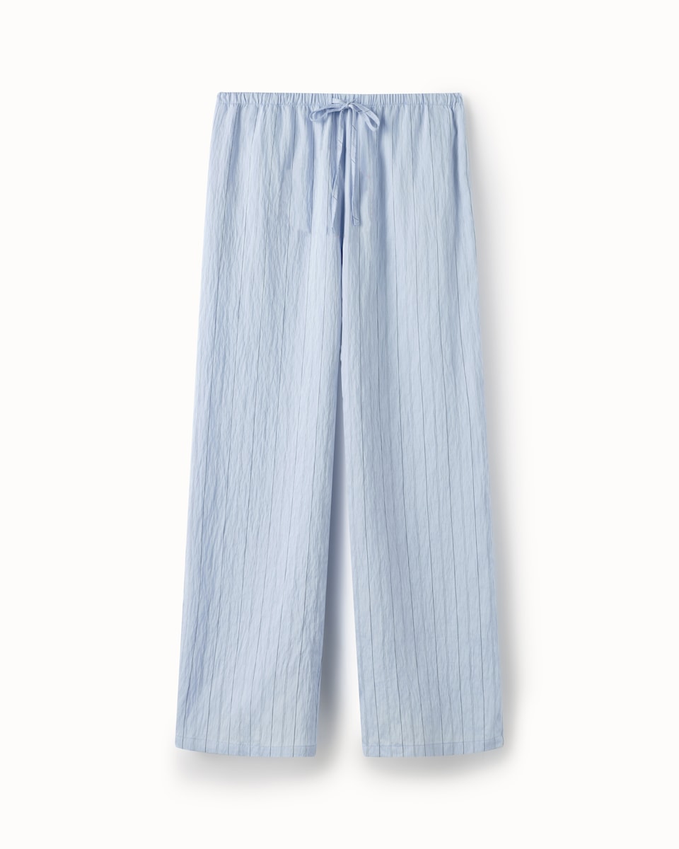 F&F Pinstripe Wide Leg Trousers in Blue