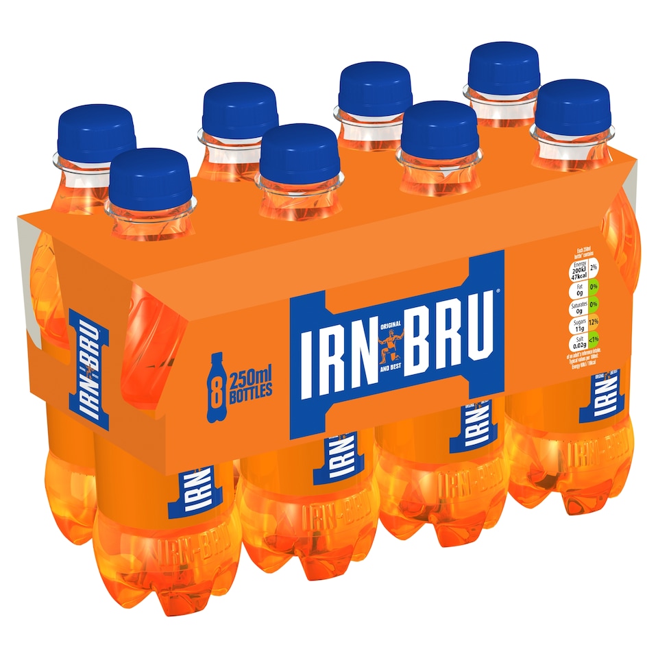 Irn-Bru Soft Drink 8 x 250ml Bottles