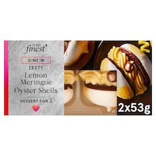 Tesco Finest Lemon Meringues Oyster Shells 106g