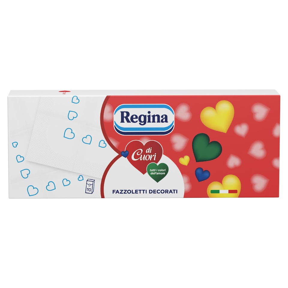 Regina di Cuori Paper Handkerchief 4 Ply 10 x 9 pcs