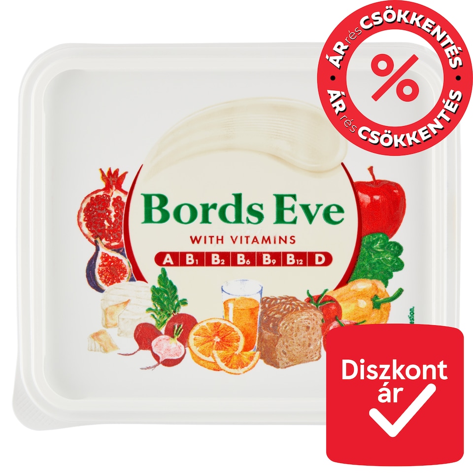 Bords Eve Vitaminokkal - csökkentett zsírtartalmú margarin 500 g  1. kép