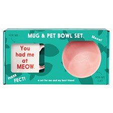 Cat Mug And Bowl Set