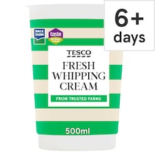 Tesco British Whipping Cream 500Ml