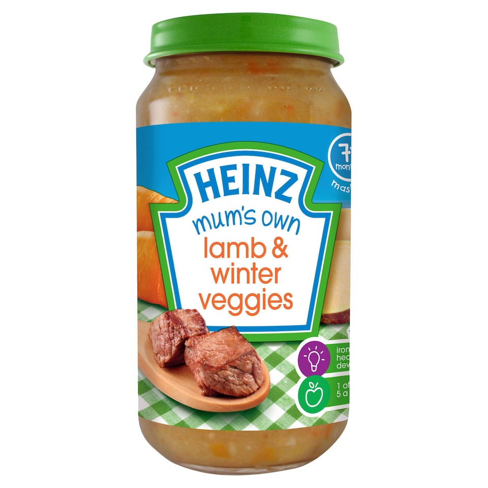 Heinz Mum's Own Lamb & Winter Veggies Baby Food Jar 200g