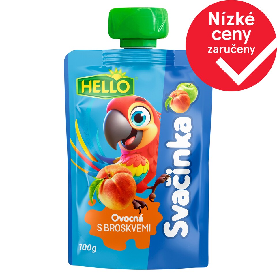 Hello Fruit Snack with Peaches 100g