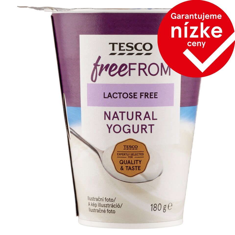 Tesco Free From Natural jogurt bez laktózy 180 g