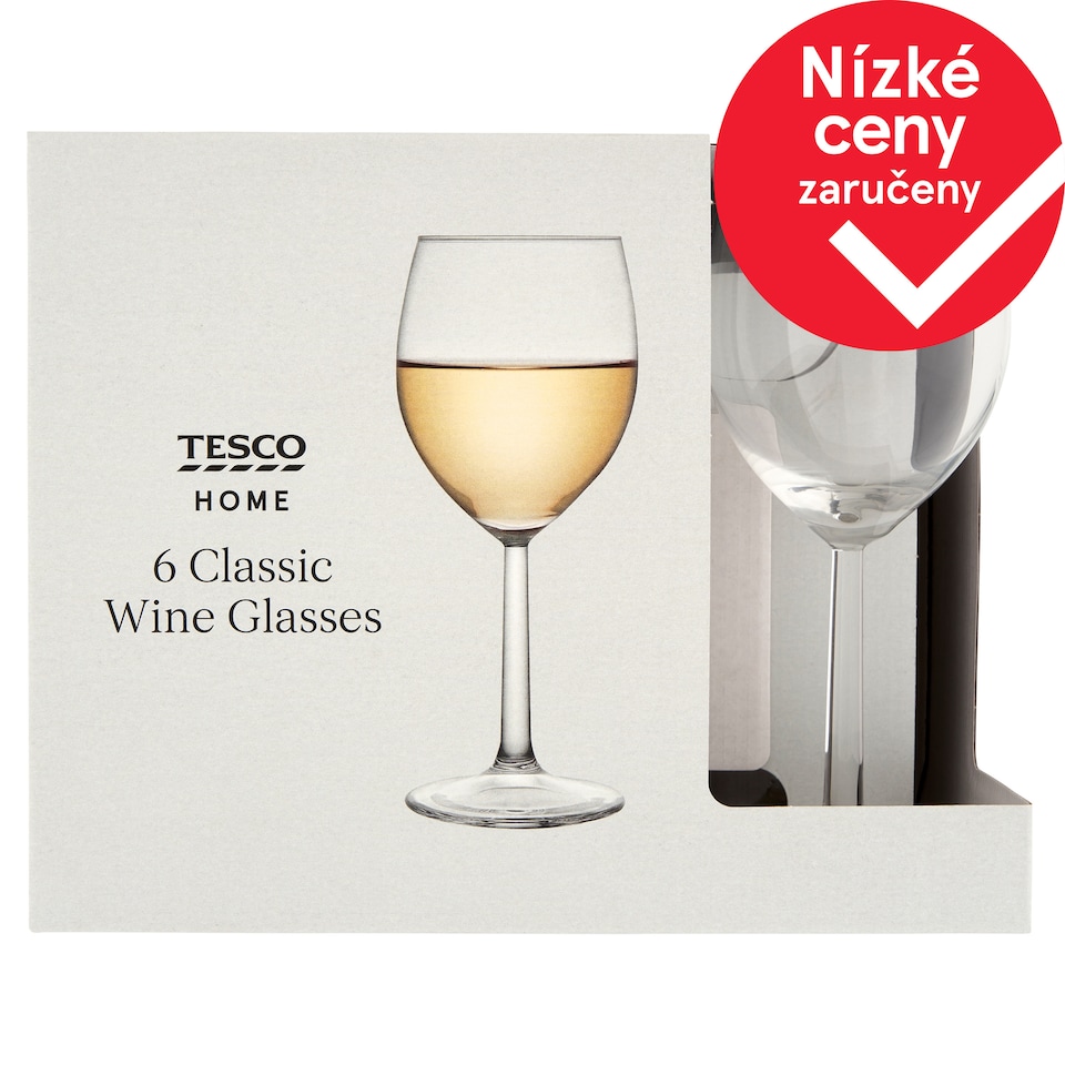 Tesco Home Sklenice na víno 300 ml 6 ks