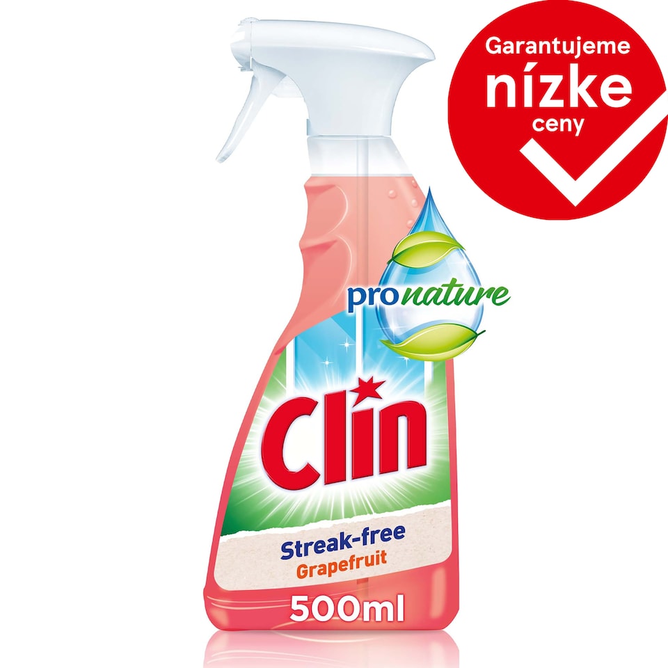 obrázok 1 z Clin Pro Nature čistič okien Grapefruit 500 ml