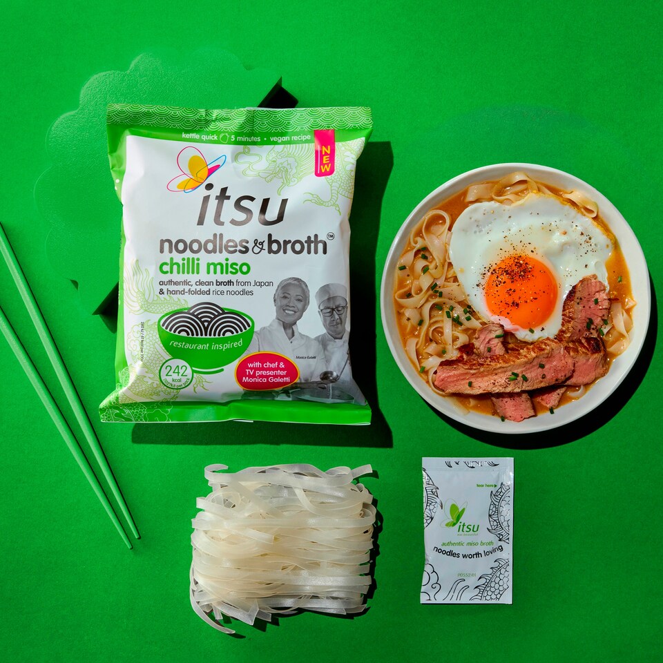 image 1 of Itsu Noodles & Broth Chilli Miso 85g