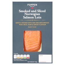 Foppen Smoked & Sliced Norwegian Salmon Loin 100g