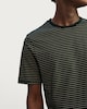 image 2 of F&F Pure Cotton Regular Fit Striped Short Sleeved T-Shirt in Green