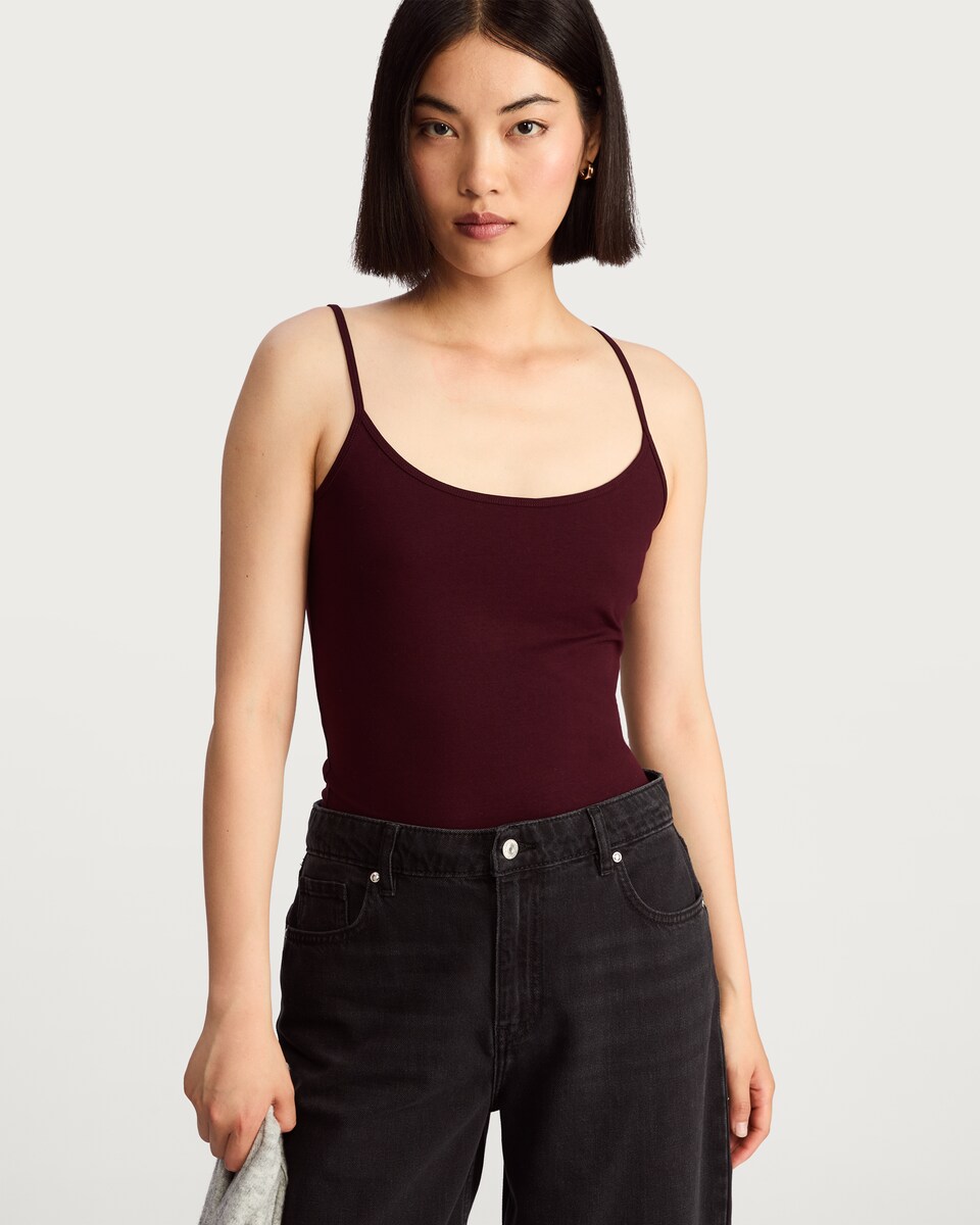 image 1 of F&F 3-Pack Cotton Rich Spaghetti Strap Vests in Multi