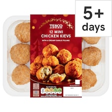 Tesco 12 Mini Chicken Kievs 360G