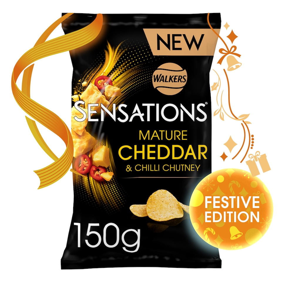 image 1 of Sensations Mature Cheddar & Chilli Chutney Flavour Potato Crisps 150g
