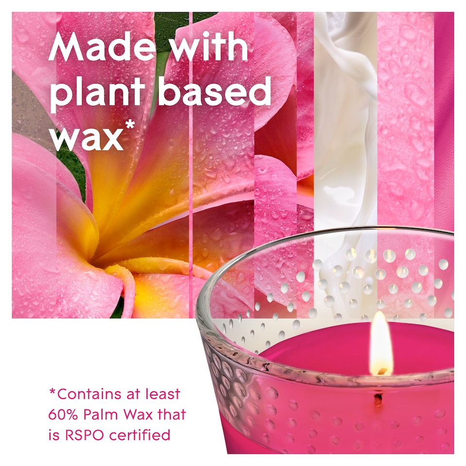 image 1 of Glade Scented Candle Air Freshener Tropical Blossoms 129g