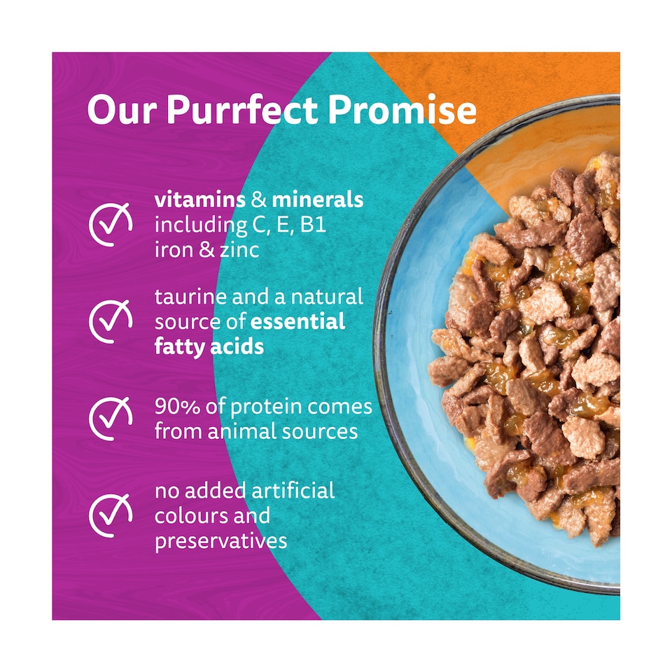 image 1 of Whiskas Duo Surf & Turf Adult Cat Food Pouches in Jelly 12x85g