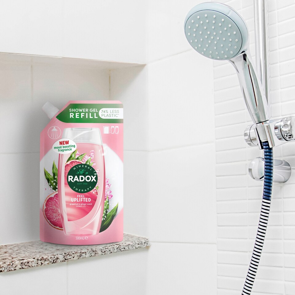 image 1 of Radox Grapefruit Feel Uplifted Shower Gel Refill 500ml
