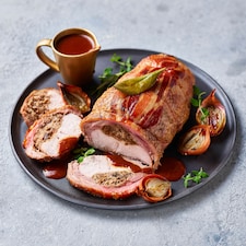 36. Tesco Finest Slow Cooked Two Bird Roast with a Pork, Duck & Plum Stuffing 1.1kg (Serves 4)