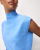 image 3 of The F&F Edit Knitted High Neck Sleeveless Jumper in Blue
