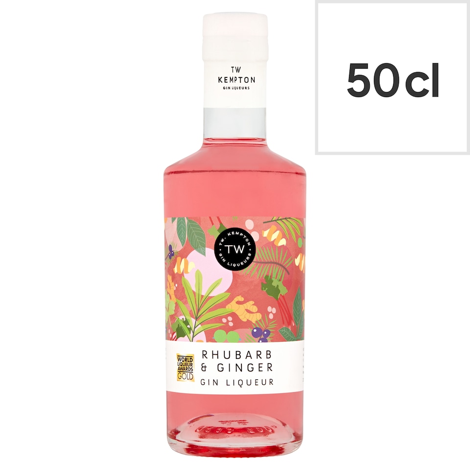 TW Kempton Rhubarb & Ginger Gin Liqueur 50cl