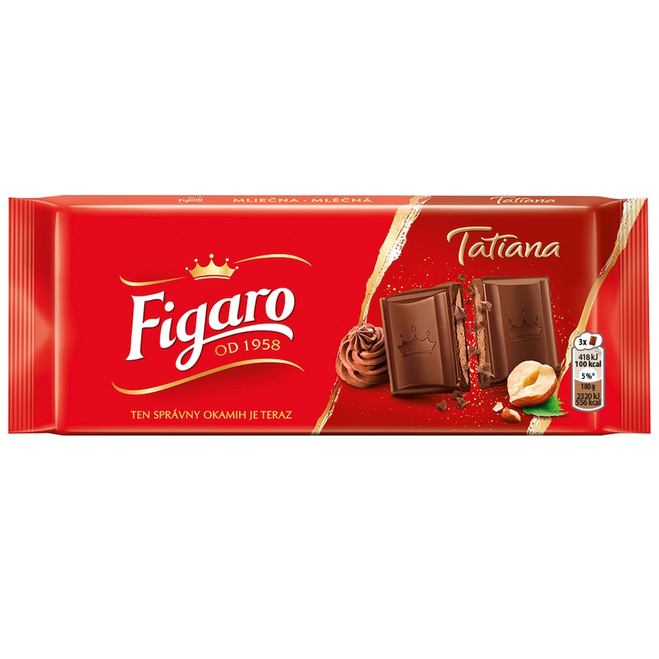 Figaro Tatiana Milk Chocolate with Hazelnut Filling 90 g