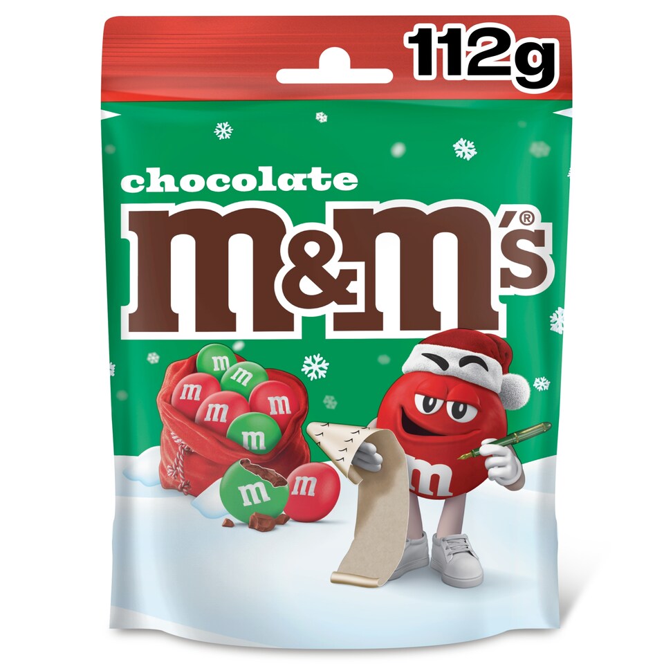 M&M's Milk Chocolate Christmas Colours 112g