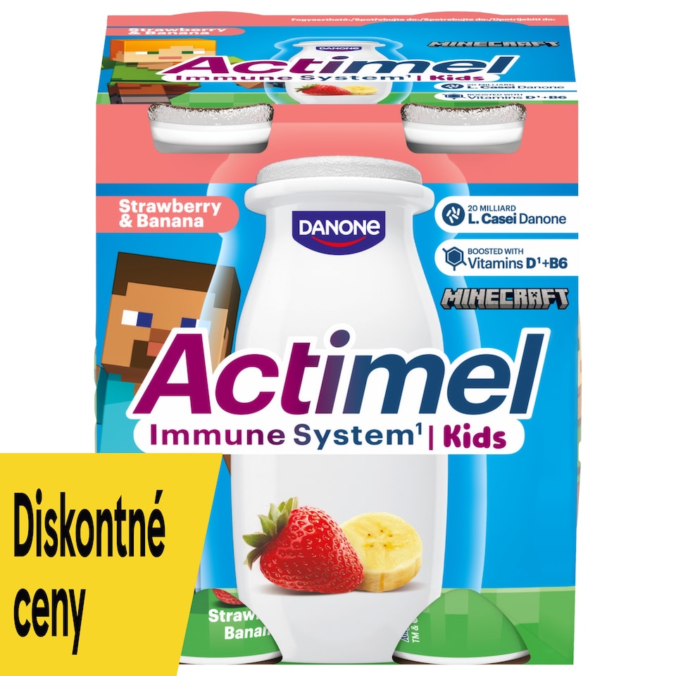 ACTIMEL Kids Strawberry - Banana 4x100g