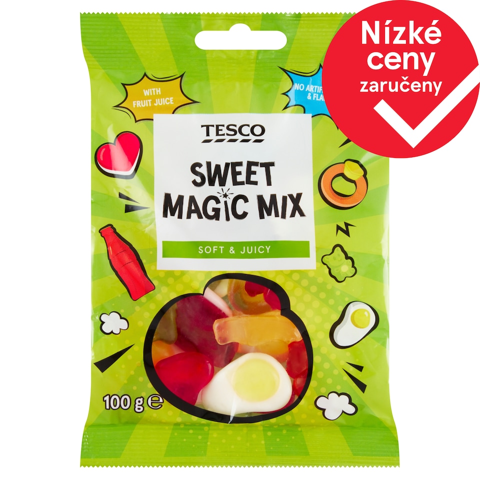 Tesco Jelly with Fruit Flavors 100g