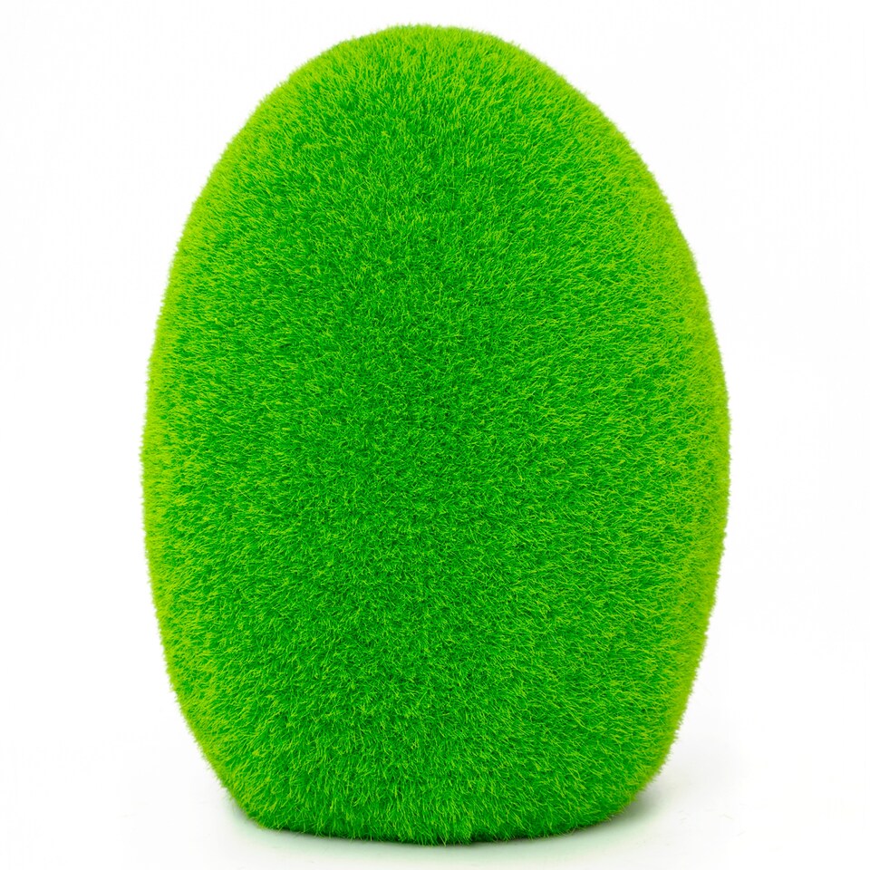 Global Gizmo GREEN FLOCKED EGG SMALL