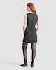 image 3 of F&F Tweed Button Through Sleeveless Dress in Multi Black White
