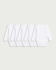 image 1 of F&F Baby 5-Pack Pure Cotton Long Sleeved Bodysuits in White