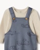 image 3 of F&F Baby 2-Piece Cotton Rich Dungaree Set in Blue