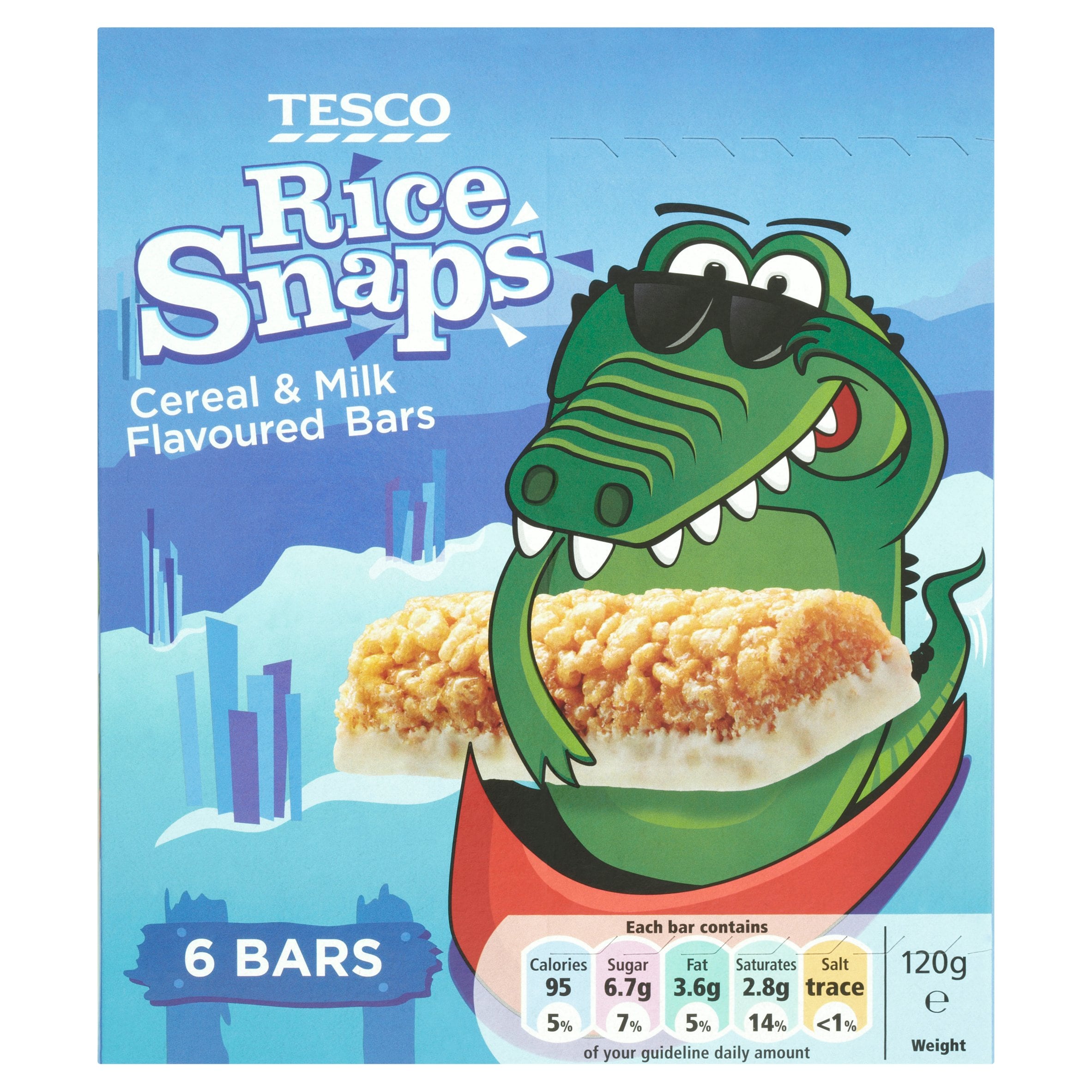 Tesco Rice Tesco Rice Snaps Cereal And Milk 6 Bars 120G - Tesco Groceries