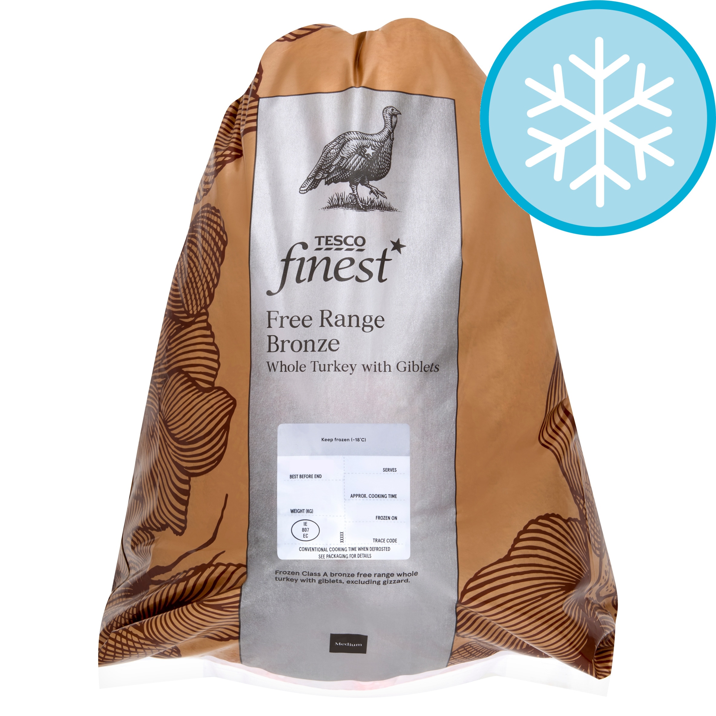 Tesco Finest Free-Range Bronze Turkey 3.9-5.3Kg