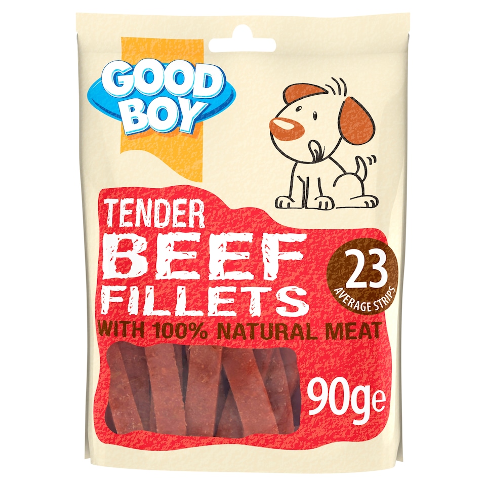 Good Boy Tender Beef Fillets 90G