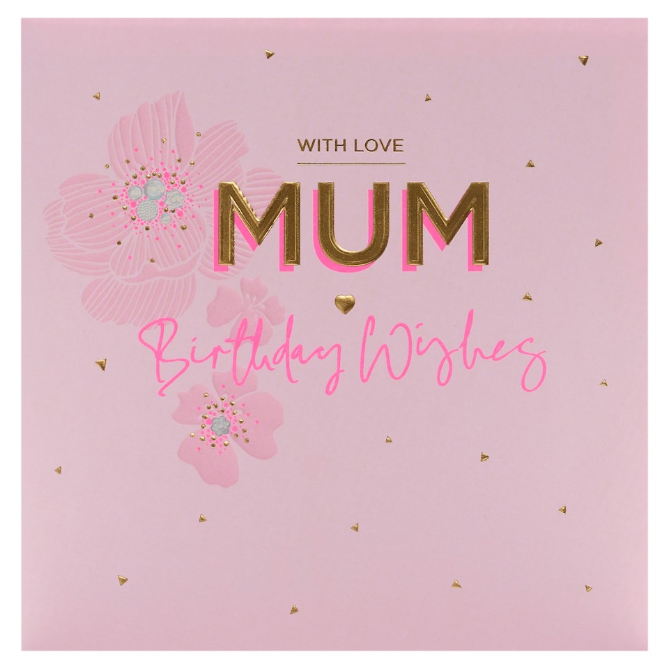 Carlton Birthday Card With Love Mum