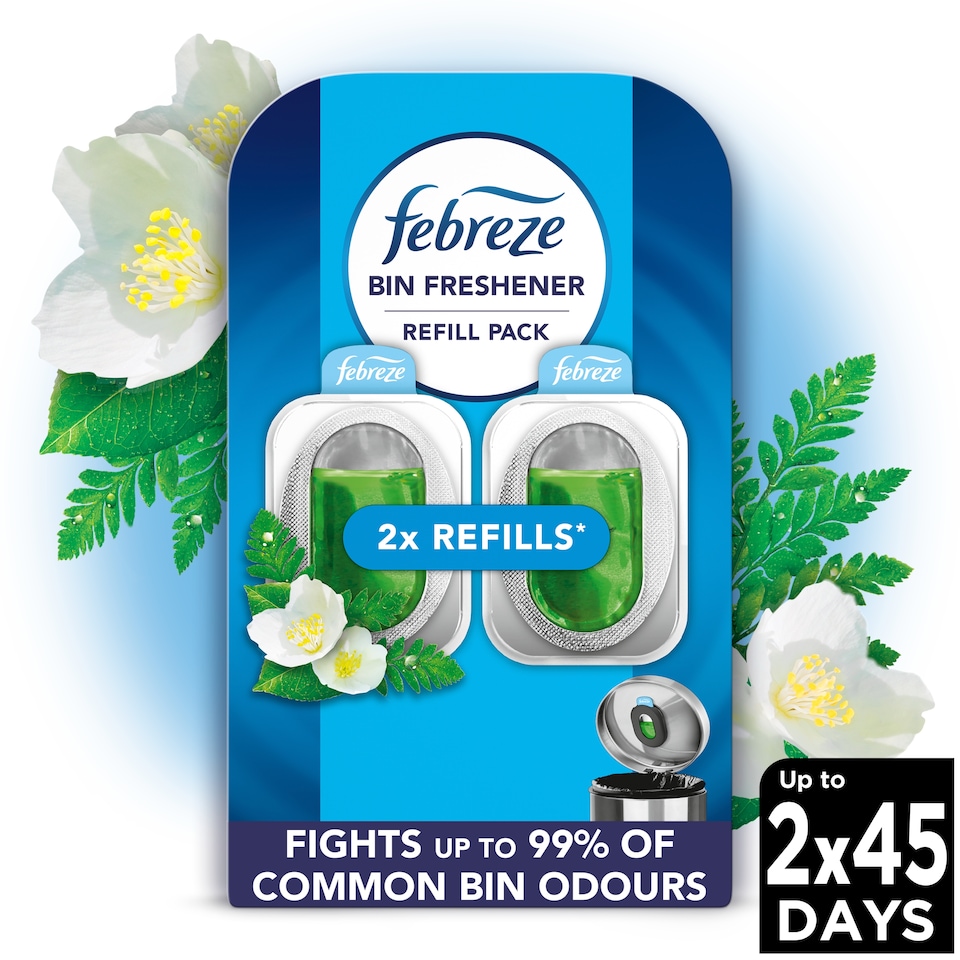 image 1 of Febreze Bin Freshener Refill Pack Outdoor Fresh 2 Refills 9.76ml