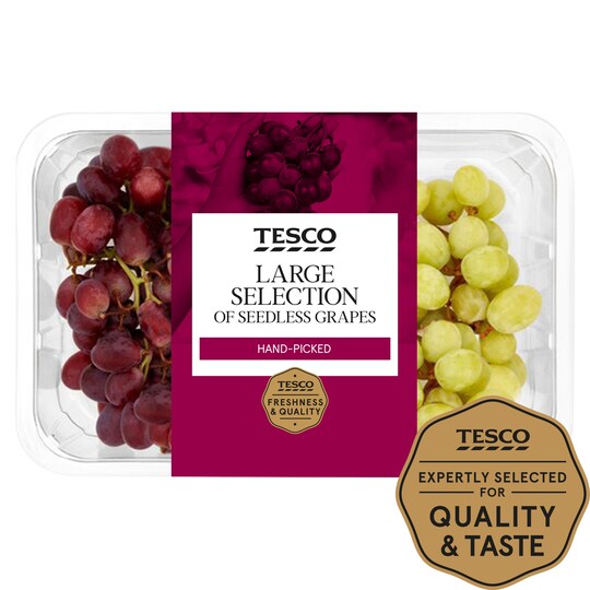 Tesco Large Selection Grapes 800G Pack Tesco Groceries
