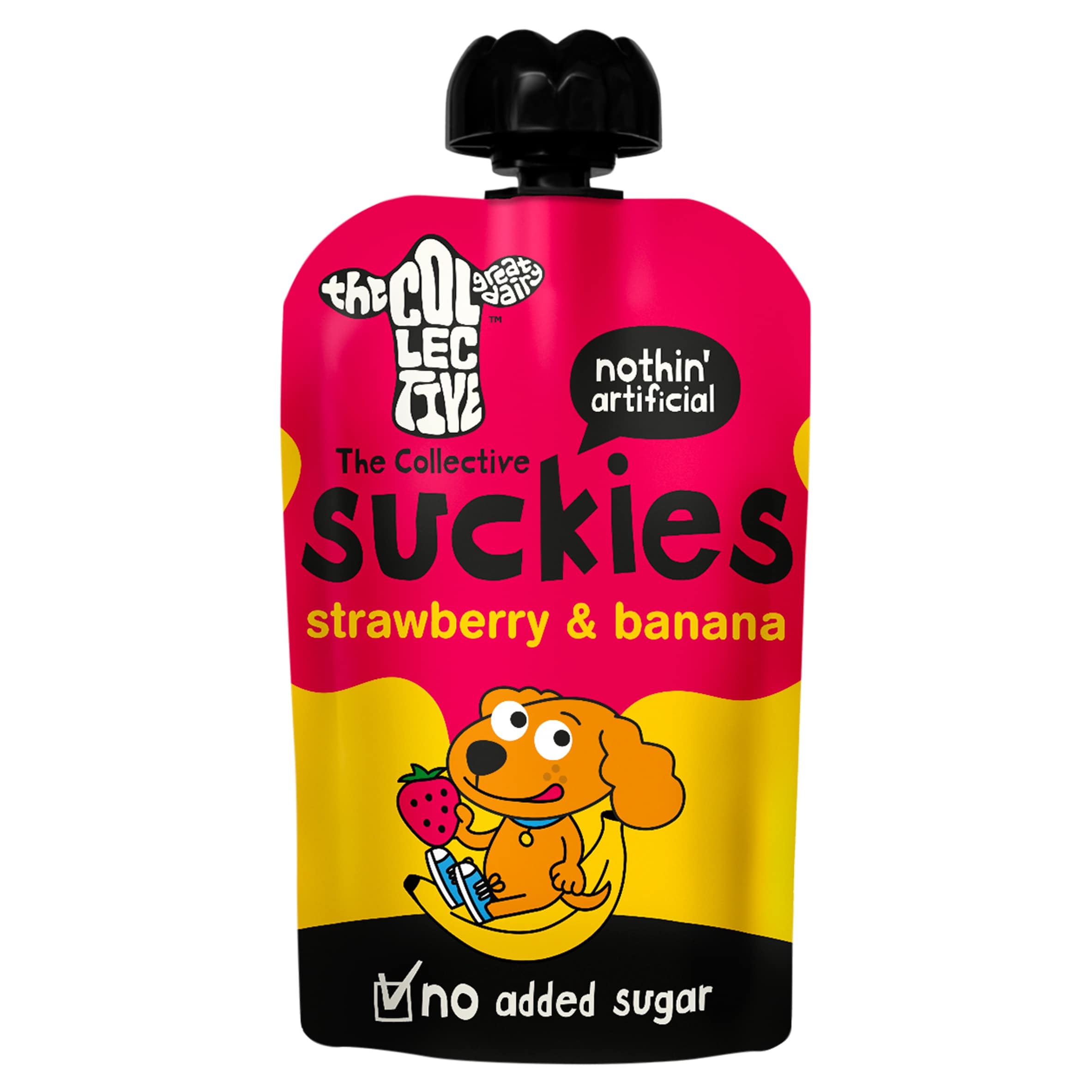 The Collective No Added Sugar Suckies Strawberry & Banana Yoghurt 90g