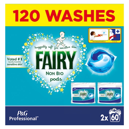 Fairy Non Biological Washing Pods 120 Washes 2892G Tesco Groceries