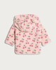 image 2 of F&F Baby Borg Textured Cherry Print Hooded Jacket in Pink