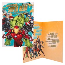 Hallmark Birthday Card Marvel Avengers Activity Inside