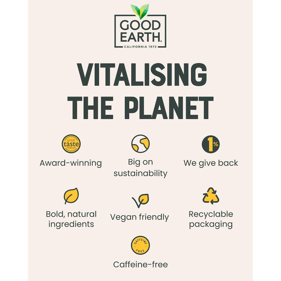 image 1 of Good Earth Herbal Tea Lemon, Ginger & Turmeric 15 Tea Bags 42g