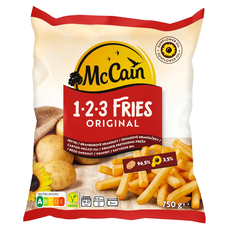 McCain 123 bramborové hranolky 750g