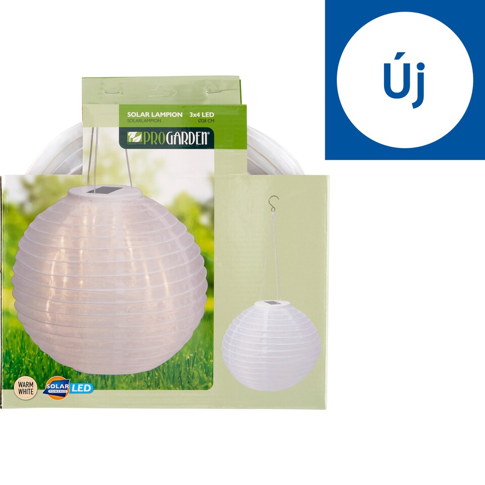 Pro Garden napelemes gömblampion 28 cm