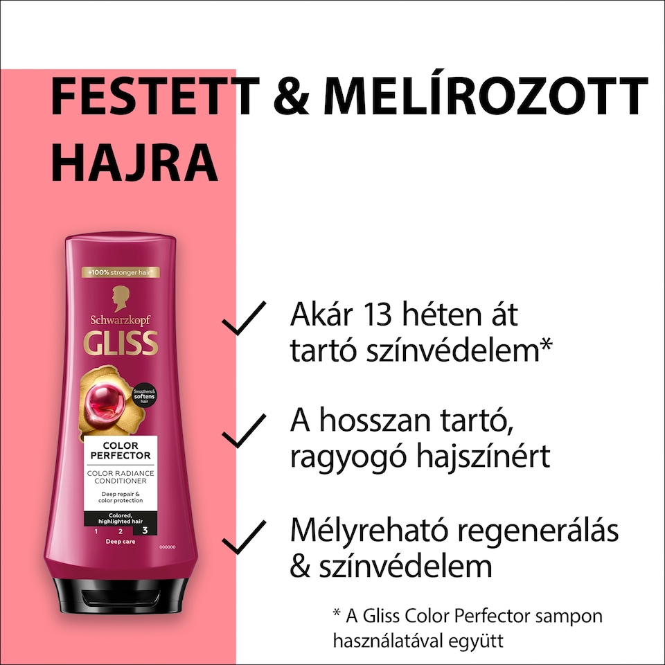 Gliss Color Perfector hajbalzsam hyaluronnal és vörösáfonya-kivonattal  200 ml  1. kép