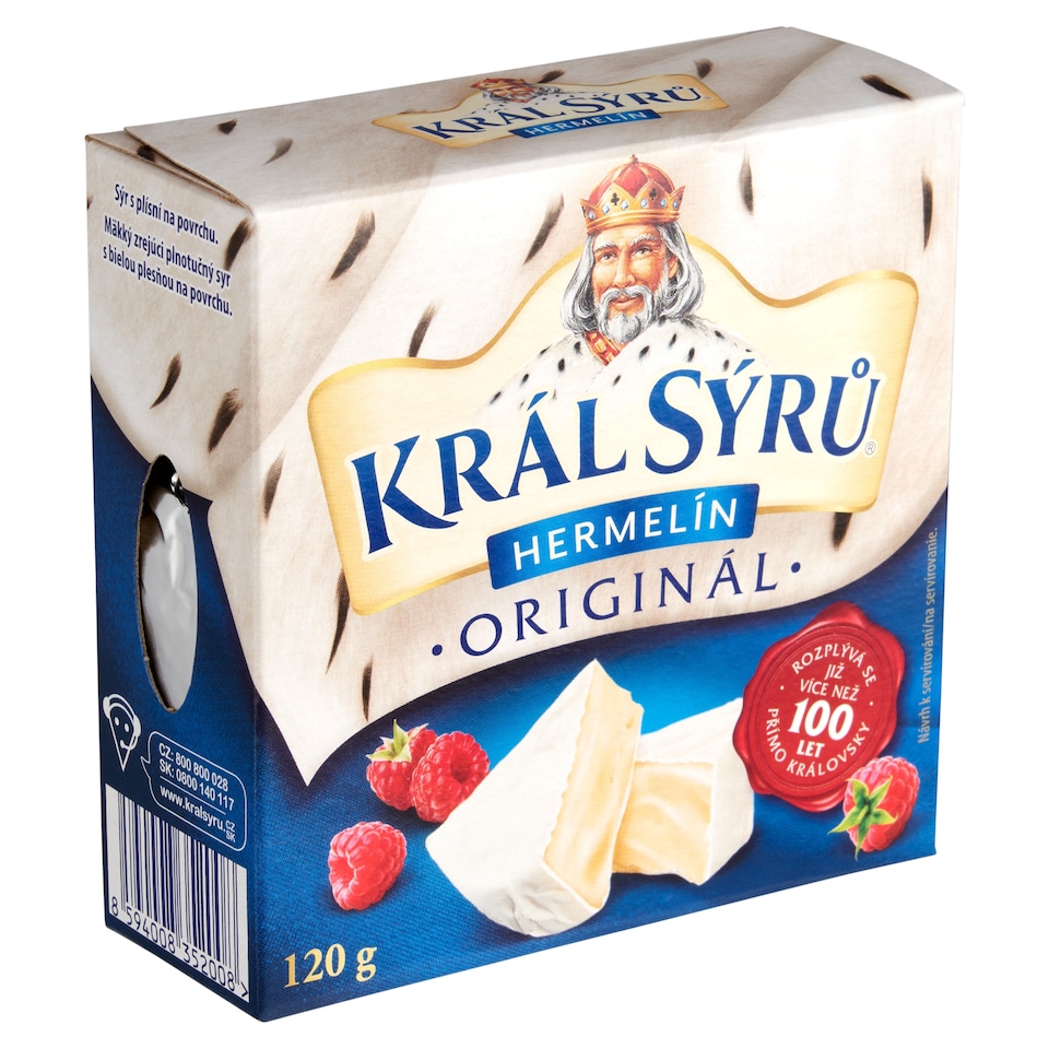 Obrázek 1 pro produkt Král Sýrů Hermelín originál 120g